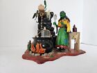 VINTAGE 1965 AURORA WITCH AND CAULDRON MODEL KIT ASSEMBLED AND HAND PAINTED