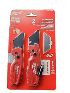 Milwaukee Fastback 2er-Pack 6-in-1 Allzweckmesser - Rot (48-22-1505Q) - Bild 1 von 3