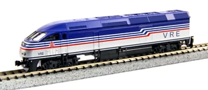 Locomotiva diesel scala N Kato 176-6126 MP36PH Virginia Railway Express #V52 ... - Foto 1 di 12