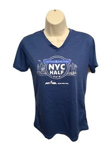 2015 NYRR United Airlines NYC Half Womens Medium Gray Jersey - Picture 1 of 10