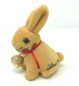 Kleiner Plüsch Lindt Hase mit goldenem Glöckchen ca. 12 cm groß (167) - Bild 1 von 4