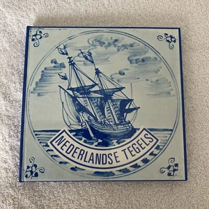 Nederlandse Tegels History Of Delft Tiles Illustrated Hardback Dutch Text - Picture 1 of 15