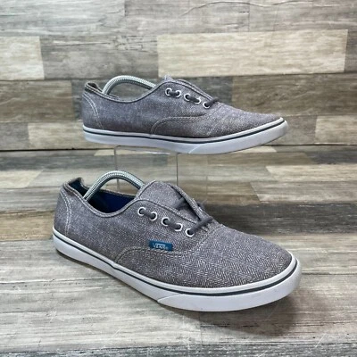 Zapatos Vans Off The Wall para mujer 8,5 para hombre 7 gris espiga skate con cordones Foto 1 de 4