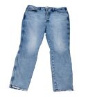 Good American Jeans Plus 24 Blue Good Curve Skinny Button Fly High Rise Stretch