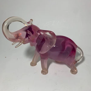 Vtg 80s Decor Lucite Purple Elephant - A. Boiros Lucite Kalonite Signed& Num - Picture 1 of 11