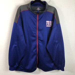 New York Giants Majestic Thermabase giacca full zip uomo blu grigio taglia 3XL - Foto 1 di 16