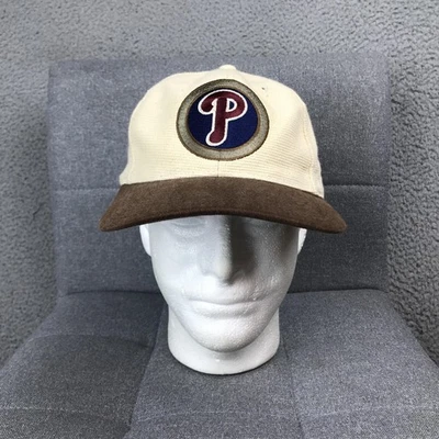 费城费城人队帽子带男式均码奶油色棕色美国职棒大联盟棒球 — 第 1/4 张图片