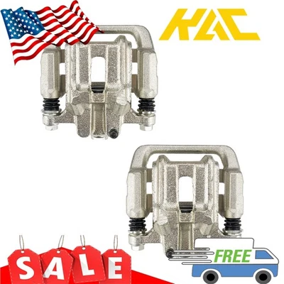 Pair Rear Calipers with Brackets For 1999-2008 Acura TL 2003-2011 Honda Element Foto 1 de 4