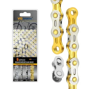VG SPORTS 6/7/8/9/10/11 Speed Bike Chains,Half Hollow/Full Hollow Lightweight... - Picture 1 of 6