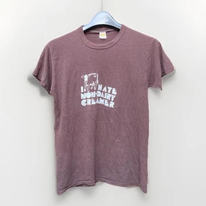 Vintage 70s Russell Mills T Shirt Cow “I Hate Non Dairy Creamer” Slogan USA Rare - Picture 1 of 17