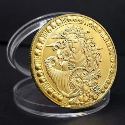 Moneda de Coleccionistas Horóscopo Zodiaco Virgo Chapada en Oro Foto 1 de 2