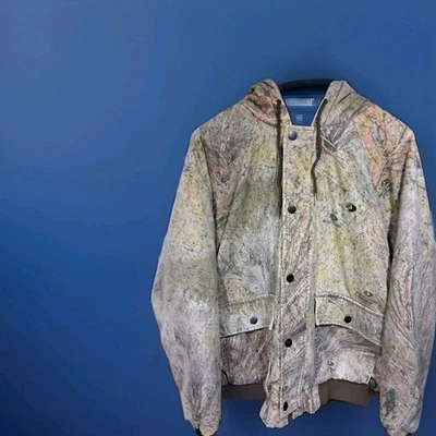 Chaqueta camuflada con capucha grande Mossy Oak para hombre cremallera completa  Foto 1 de 4