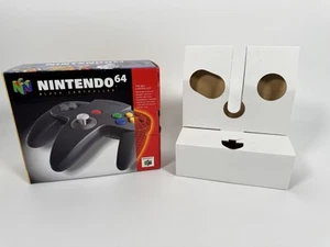 Official OEM Nintendo 64 N64 Black Controller BOX & INSERT ONLY MINT Condition! - Picture 1 of 11