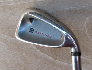 MINT WILSON DEEP RED 2 IRON ONLY 18 LOFT STIFF FLEX FAT SHAFT STEEL RIGHT HANDED - Picture 1 of 5