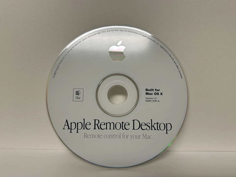 Apple Remote Desktop v1.0 para Mac - CD de instalación original (2002) - ENVÍO GRATUITO Foto 1 de 1