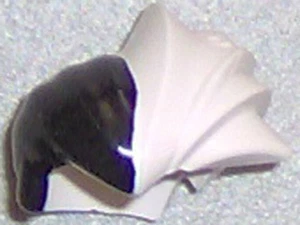 LEGO BATMAN - Minifig, Headgear Hair Half & Half - Black & White - Two Face - Picture 1 of 1