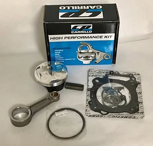 04-08 CRF250R CRF 250R CP Standard Bore 14.5:1 Piston Gaskets Carrillo LONG Rod - Picture 1 of 2