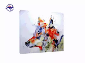 'Perro lobo' - pintura al óleo de animales pintada a mano - colección privada limitada - Imagen 1 de 6