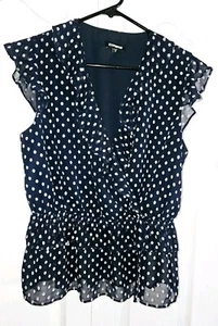 Blusa donna a strati Express taglia media con volant manica ad aletta - Foto 1 di 5