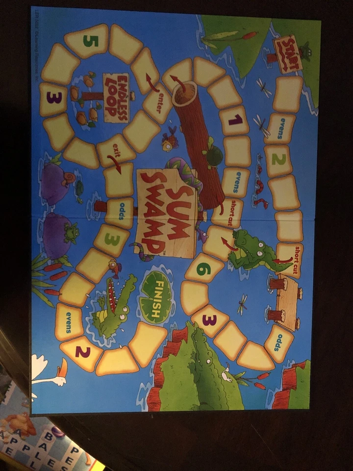 SUM SWAMP Learning Resources Addition Subtraction. BOARD ONLY - Image 1 of 1