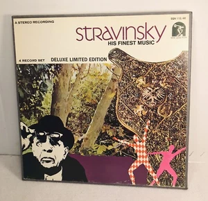 Stravinsky~His Finest Music~4 LP Set~Sine Qua Non SQN 110X Excellent,Free Ship - Picture 1 of 7