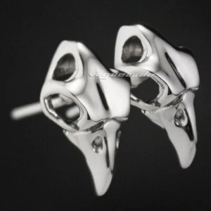 925 Sterling Silver Eagle Hawk Skull Earring Charms Punk Jewellery 8M001C - Picture 1 of 7
