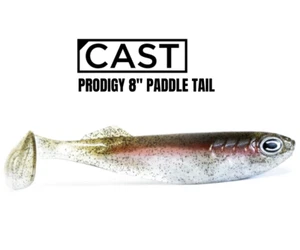 Cast Prodigy 8" Paddle Tail Soft Plastic Fishing Lure - Choose Colour BRAND NEW - Picture 1 of 9
