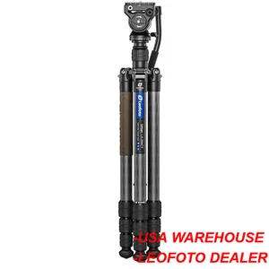 Leofoto LX-284CT+BV-5B Reversible Travel Tripod+Bino Fluid Head Kit - Picture 1 of 11