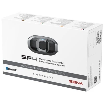 Sena SF4 Einzelset Bluetooth Sprechanlage Headset 1,2km Reichweite Interkom - Bild 1 von 4