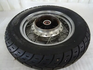 E. Kawasaki EN 500 Vulcan Rear Rim + Tire 3.00x15 Inches - Picture 1 of 10