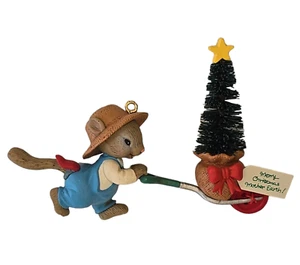 "Enesco Treasury 1990er Jahre Vintage Ornamente 595810 ""Frohe Weihnachten Mutter Erde" - Bild 1 von 9