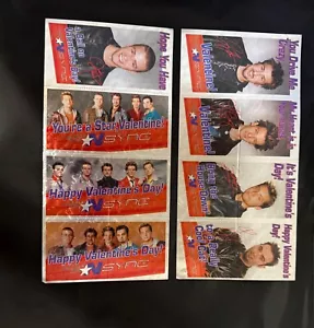 2001 NSYNC Foil Vintage (8) Valentine's Day Cards - Picture 1 of 6