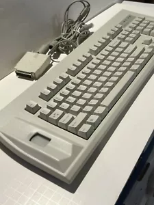 NEW Key Tronic Extended Mechanical Keyboard w Finger Print Reader UNISYS Vintage - Picture 1 of 18