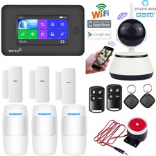 P54 APP WiFi Cloud GSM Wireless Home Security Alarm System+IP Camera+RFID Access