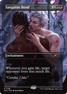 MTG - Sanguine Bond - Borderless - Dungeons & Dragons Secret Lair - Magic - Picture 1 of 1