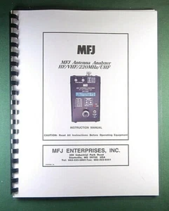 MFJ 266C Antennenanalysator Bedienungsanleitung: mit klaren Schutzabdeckungen! - Bild 1 von 1