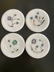 Handmade Marble Coasters from India - Picture 1 of 7