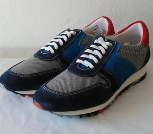 BABISTA Herren Sneaker Schuh Leder/Textil navyblau-rot Größe 43 NEU - Bild 1 von 3