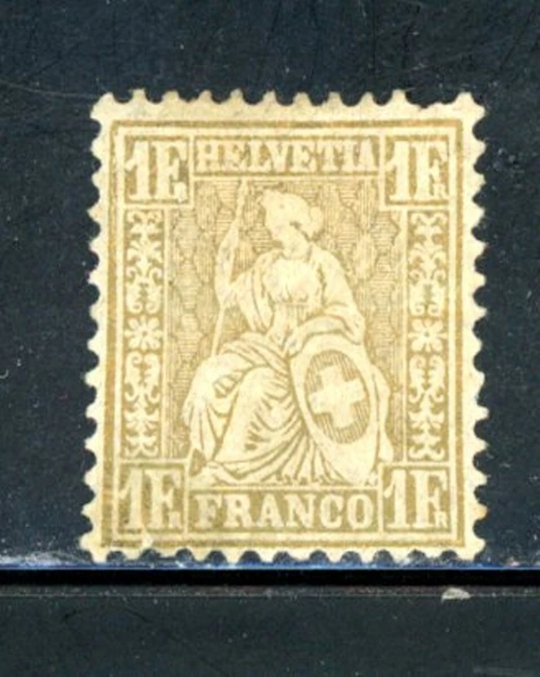 Switzerland Scott # 50 - MH - Nice Centering - CV=$22.50            (2-C186) - Image 1 of 1