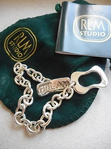 RLM Studio Sterling Silver DREAM Link Bracelet Toggle Closure W/ Box 100103 - Picture 1 of 11