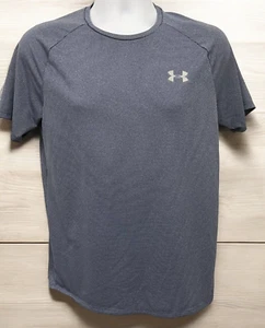 Camisa Under Armour Tech T Para Hombres Tejido Gofre Manga Corta Talla Pequeña Gris - Imagen 1 de 8