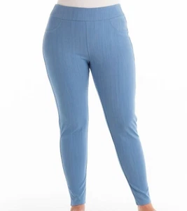 FRESH PRODUCE 1X Riviera BLUE FRESHFIT Stretch PULL ON Jeggings PANTS $64 NWT - Picture 1 of 2