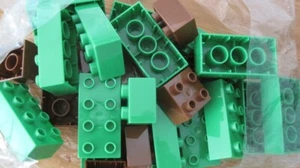 BIG Zubehörbeutel Waterplay grüne und braune Bausteine Bloxx - Bild 1 von 1