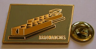 WW2 D DAY PHOENIX CAISSONS MULBERRY HARBOUR ARROMANCHES 50t 44-94 V2 vintage pin - Изображение 1 из 3