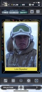 Topps Star Wars Digital Card Trader Tier 9 Heritage Luke S5 Variant - 77 cc - Picture 1 of 1