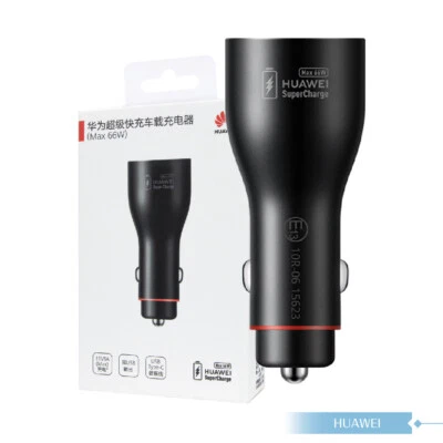 Cargador de Coche Original Huawei Oficial SuperCharge (Máximo 66 W) - Gris Oscuro Foto 1 de 4