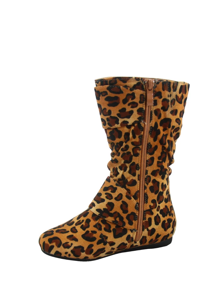 12 Colores Lindas Botas Causales Hebilla Plana Cremallera Media Pantorrilla Niña Niños Talla 9-4 NUEVAS Foto 1 de 4