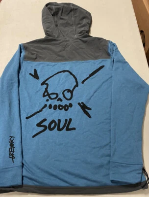 Poncho HOODIE WHEEL AZUL SOULCYCLE BAJA NOVO COM ETIQUETAS tamanho P - Imagem 1 de 4