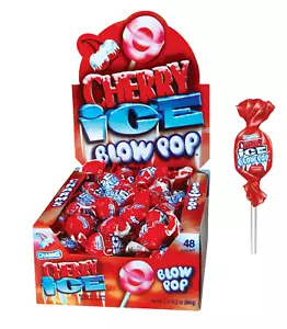 Charms Blow Pops, Kirscheisgeschmack, Kaugummi, einzeln verpackt (48 Stück) - Bild 1 von 5