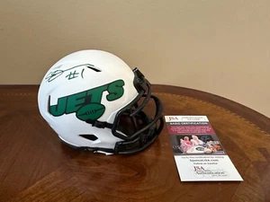 Mini casco Sauce Gardner firmato Lunar Speed NFL New York Jets JSA COA - Foto 1 di 7